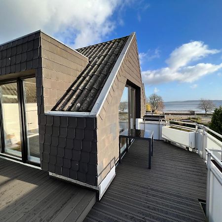Beach House II - Penthousewohnung In Bestlage Mit Sonniger Dachterrasse Und Top Meerblick Harrislee Dış mekan fotoğraf