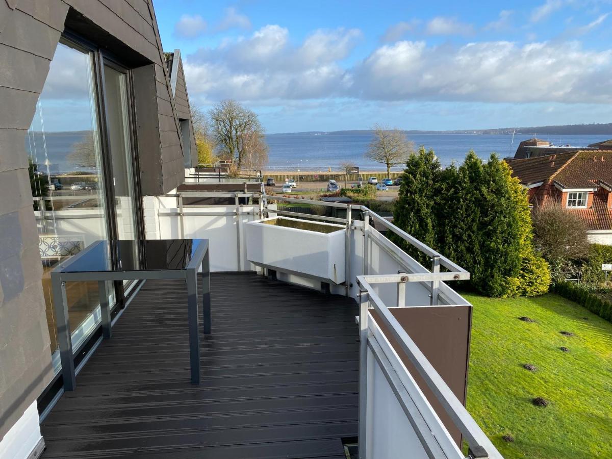 Beach House II - Penthousewohnung In Bestlage Mit Sonniger Dachterrasse Und Top Meerblick Harrislee Dış mekan fotoğraf