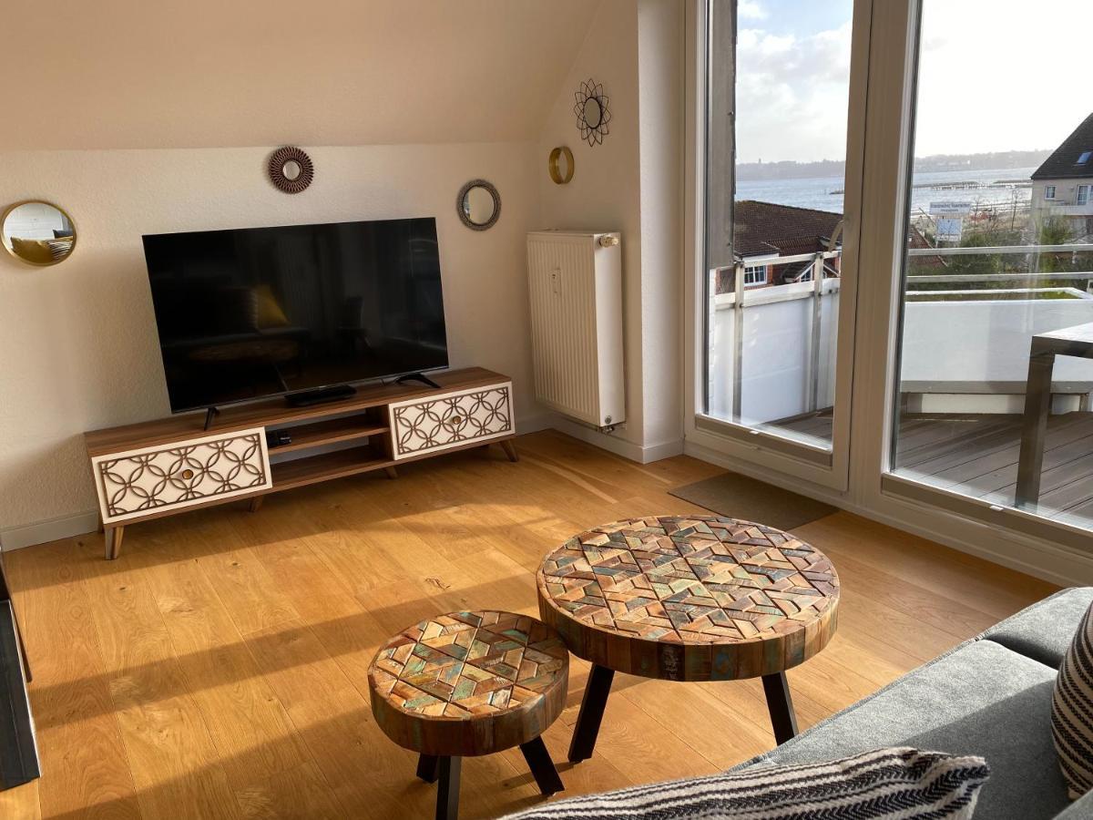 Beach House II - Penthousewohnung In Bestlage Mit Sonniger Dachterrasse Und Top Meerblick Harrislee Dış mekan fotoğraf
